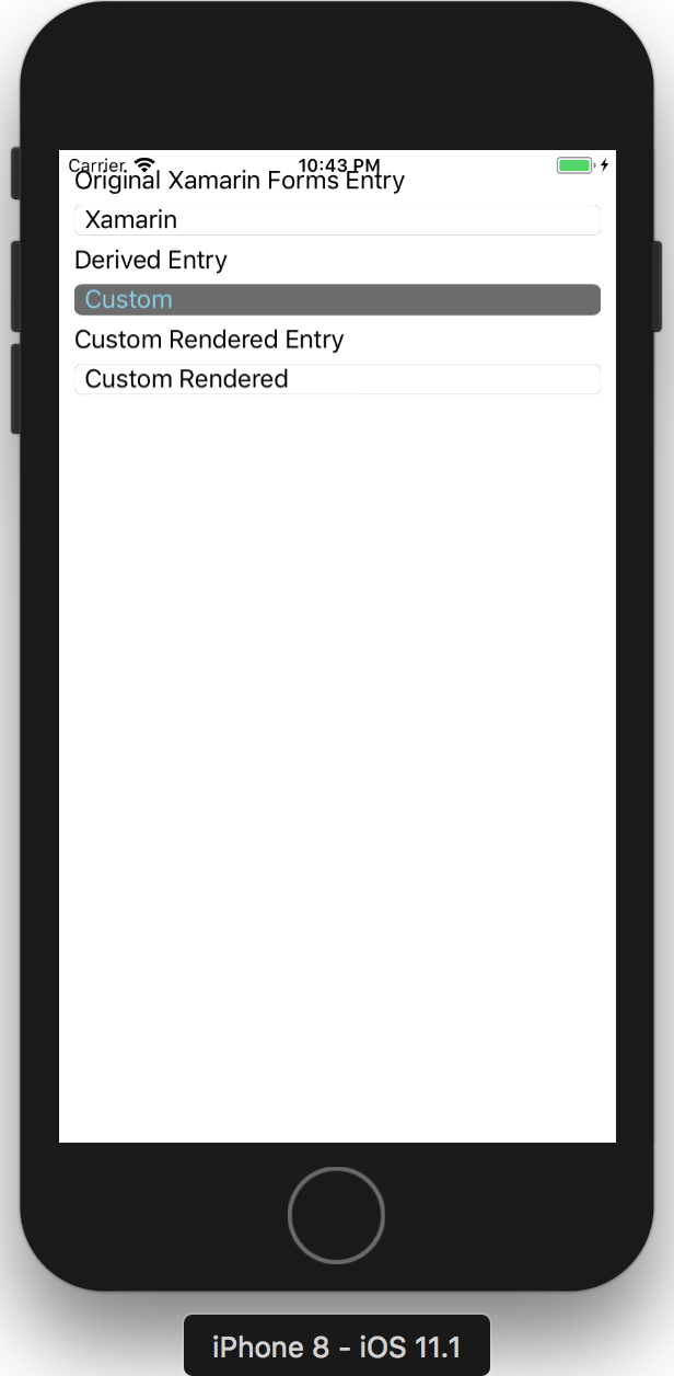 IOS Emulator Screen